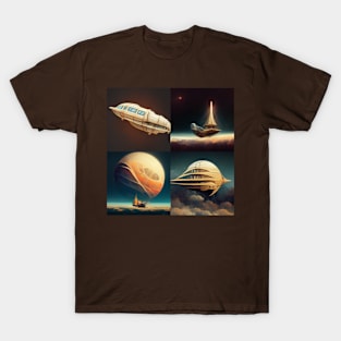 Da Vinci Space Ship T-Shirt